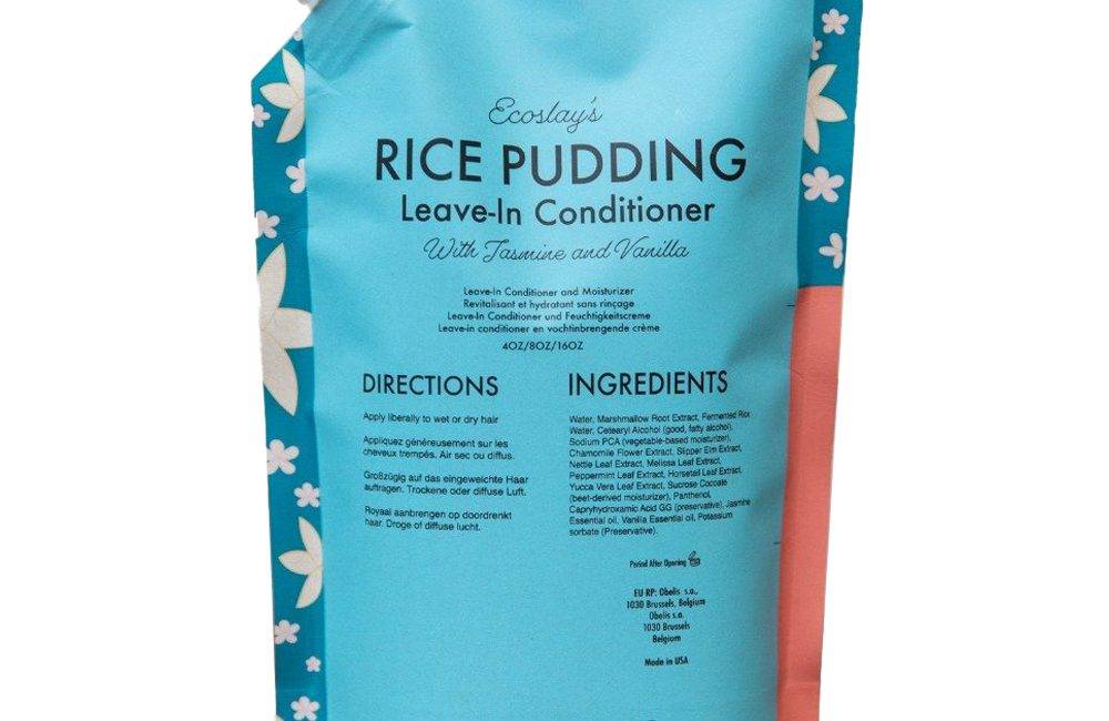 Drėkinantis ir maitinantis nenuskalaujams kondicionierius Ecoslay Rice Pudding