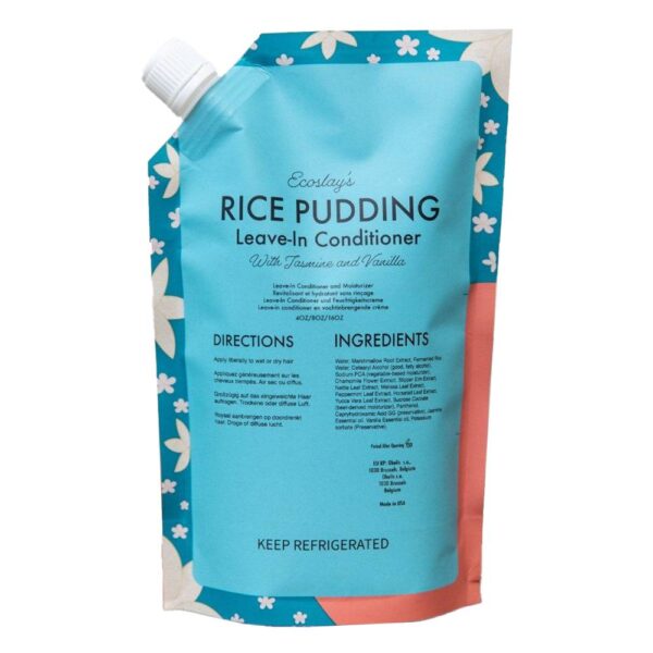 Drėkinantis ir maitinantis nenuskalaujams kondicionierius Ecoslay Rice Pudding