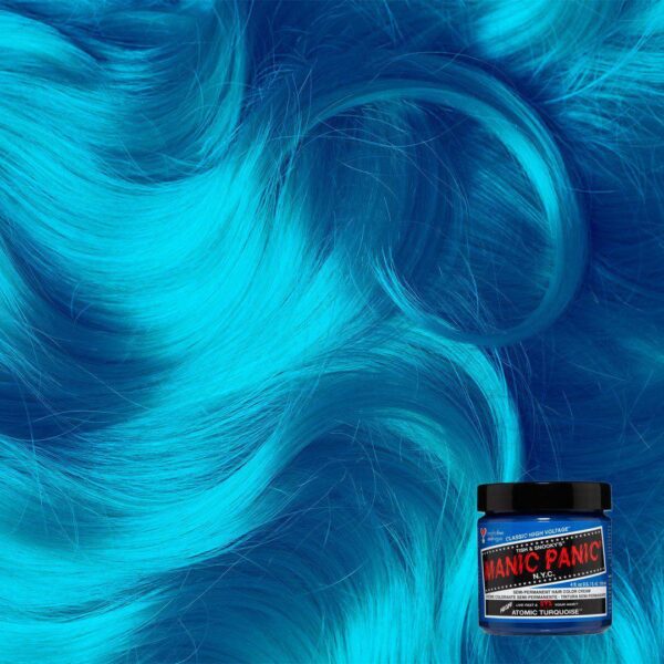 Manic Panic High Voltage Atomic Turquoise kreminiai nuplaunami trumpalaikiai plaukų dažai